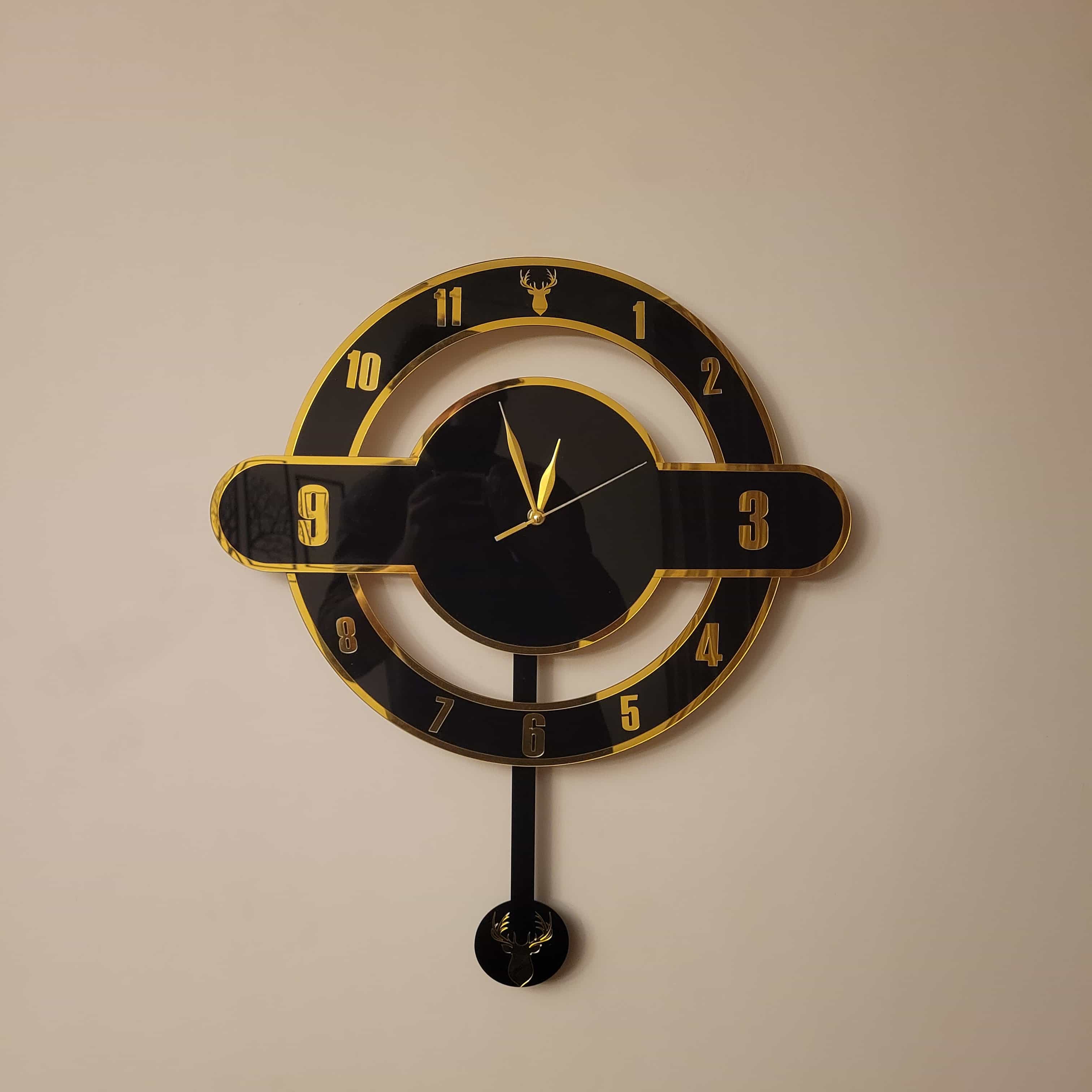 Pendulum Acrylic Wall Clock
