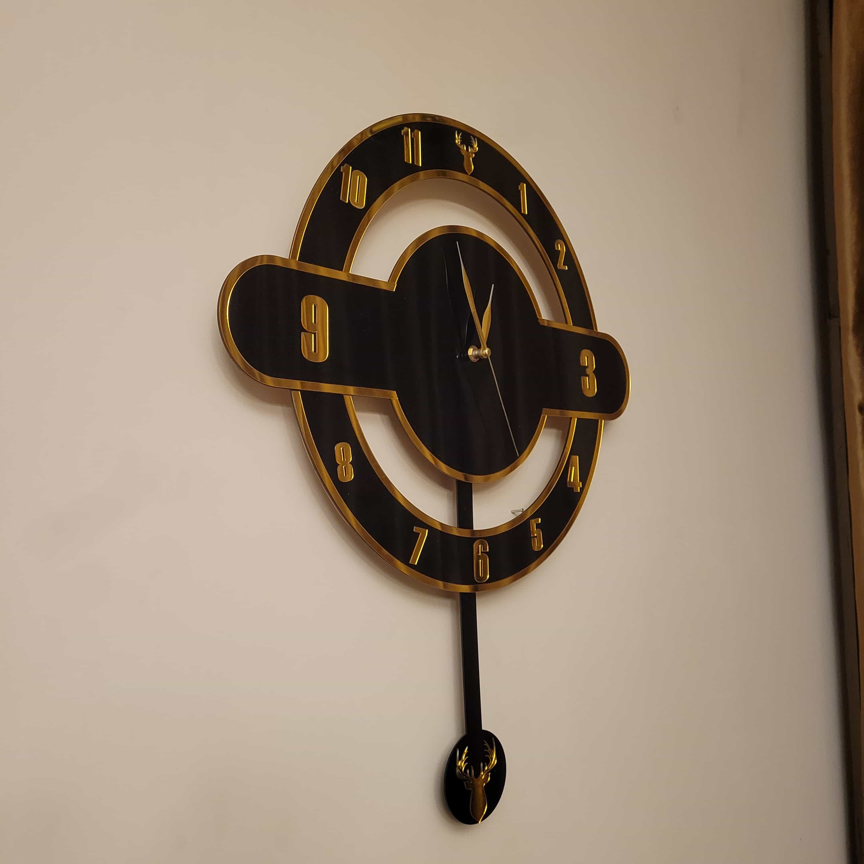 Pendulum Acrylic Wall Clock