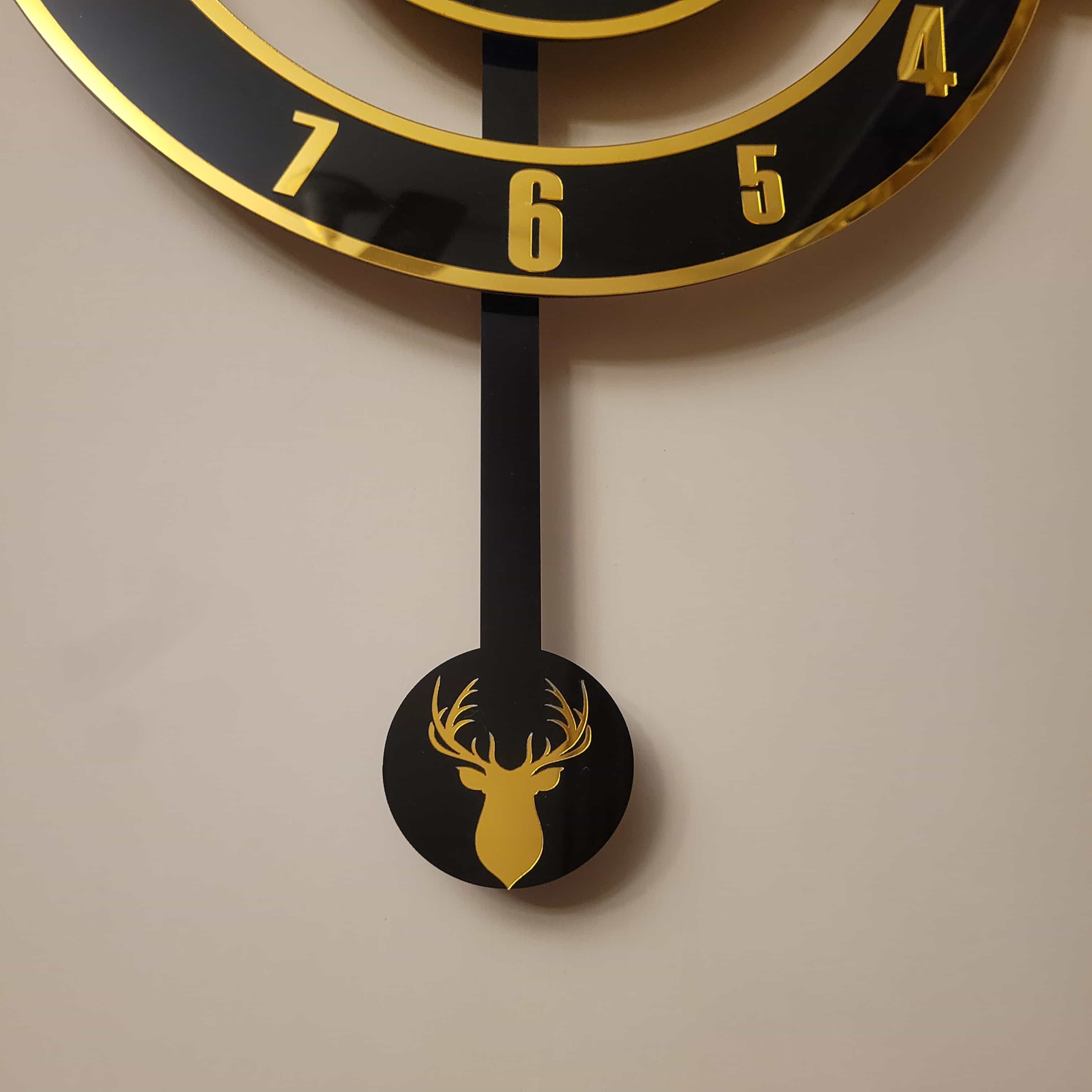 Pendulum Acrylic Wall Clock